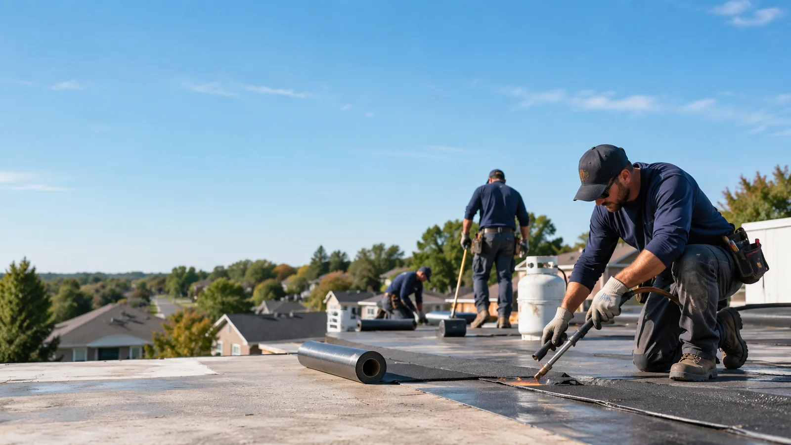 Flat Roof Leak Repair providers in Luck, WI